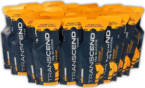 Transcend Orange-Flavored Glucose Gels - 15gram Packets (30)