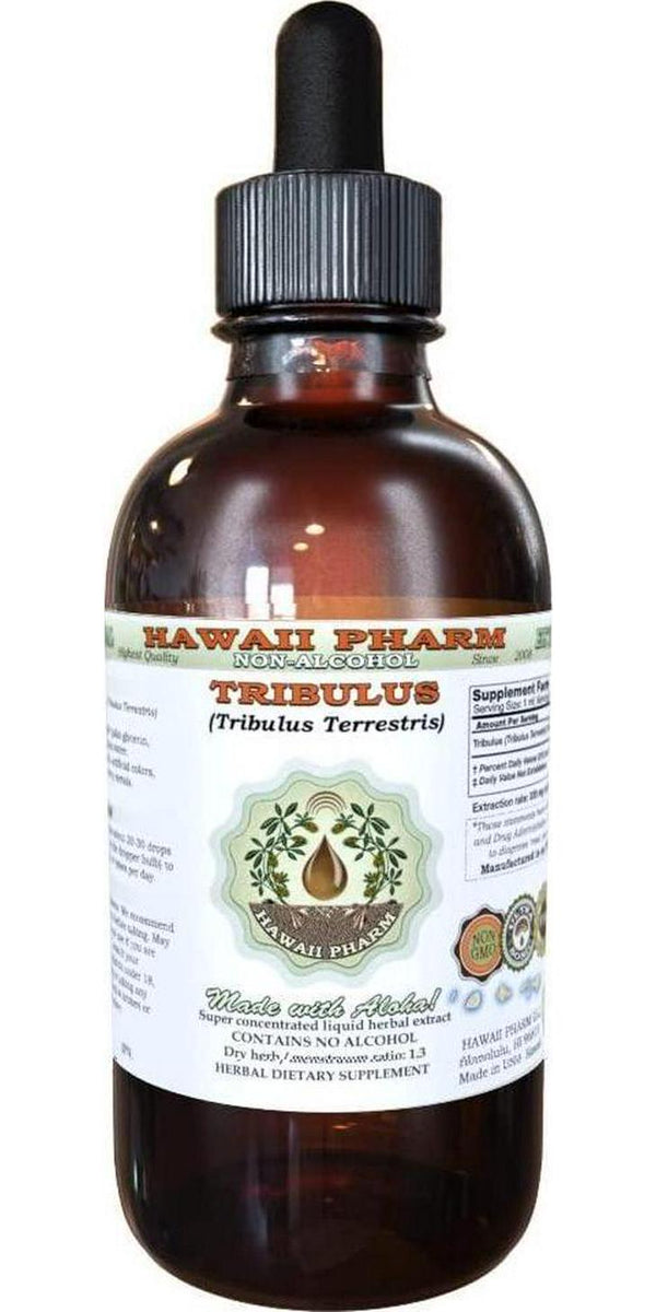 Tribulus Alcohol-FREE Liquid Extract, Tribulus (Tribulus Terrestris) Dried Fruit Glycerite Natural Herbal Supplement, Hawaii Pharm, USA 2 fl.oz