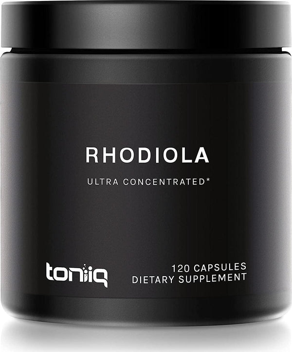 Triple-Strength 600mg Rhodiola Rosea - 120 Capsules - 5% Salidroside Concentrated Extract - Highly Purified and Highly Bioavailable