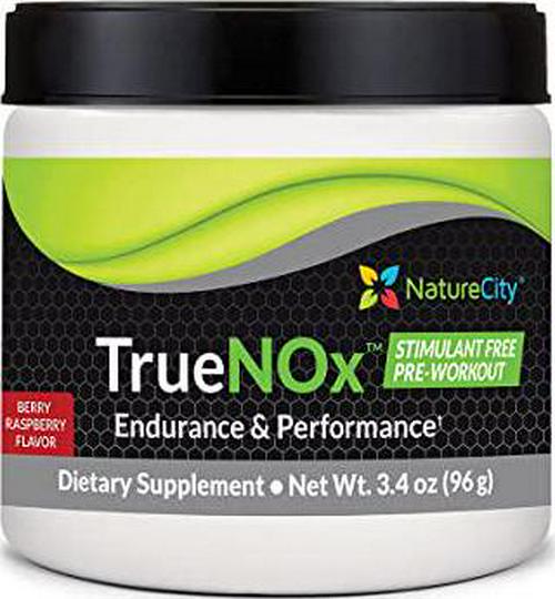 True-NOx Nitric Oxide Supplement Stimulant Free Pre-Workout Powder ft. Nitrosogine L-Arginine, Peak ATP, and Beetroot Juice Powder