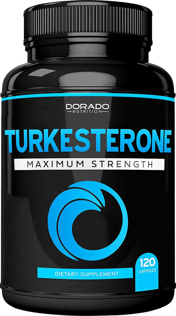 Turkesterone Supplement 500mg (120 Capsules) - Stamina, Drive, Athletic Performance and Muscle Mass - (Ajuga Turkestanica Std. to 10% Turkesterone) (Similar to Ecdysterone) - Non-GMO and Vegan Capsules