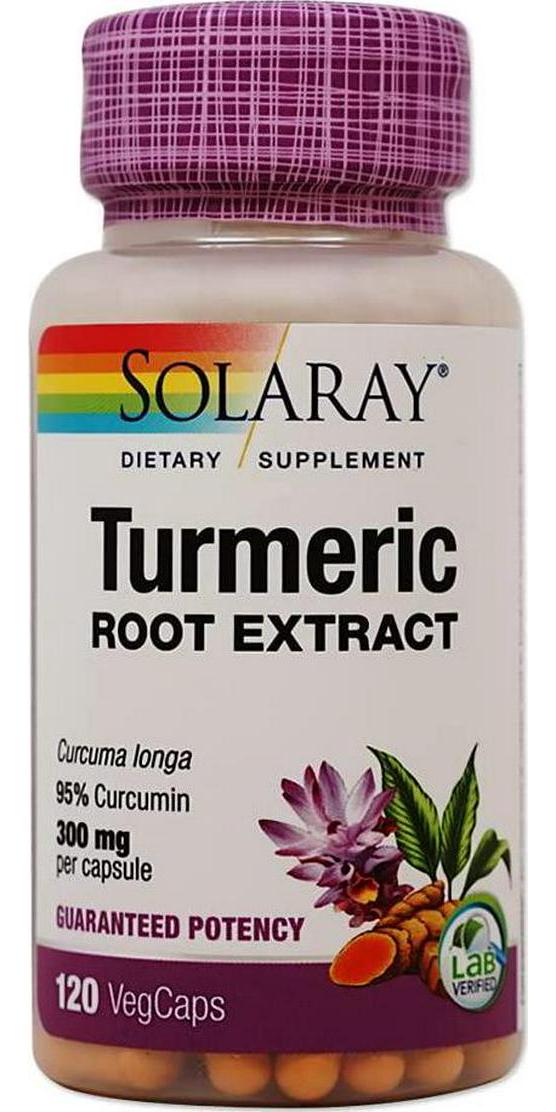 Turmeric Root Extract 300mg Solaray 120 VCaps