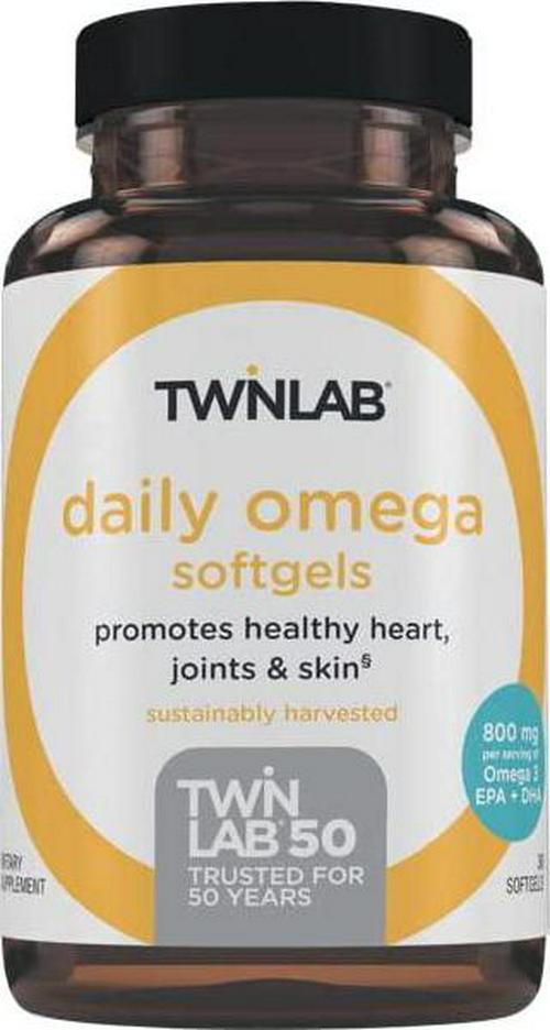 Twinlab Daily Omega Softgels, 30 Count