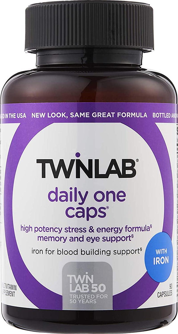 Twinlab - Daily One Caps Multivitamin and Mineral with Iron - 90 Capsules