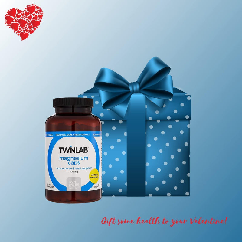 Twinlab Magnesium 400Mg | 200 capsules for Better Sleep, Muscle Ache, Nervous System and Energy Production