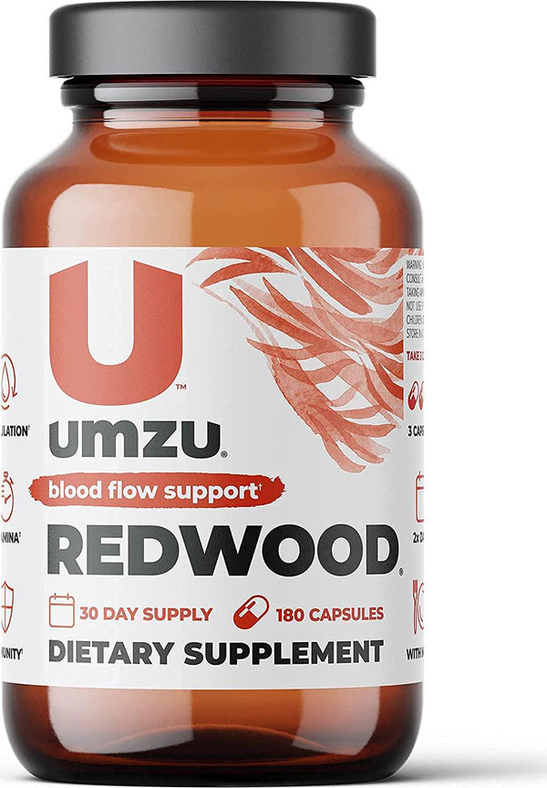 UMZU: Redwood, Nitric Oxide Booster Capsules - 30 Day Supply - N.O. Supplement for Circulatory Support