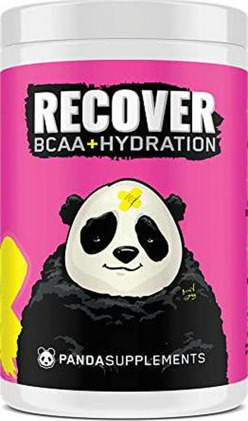 UNDERGROUND BIO LABS PANDA SUPPS RECOVER BCAA + HYDRATION -30 Servings, 5G BCAA 2:1:1, 1G L-Tyrosine, Coconut Water Powder, L-Glutamine, STIM-FREE, Superior Taste and Absorption (Hard Pink Lemonade)