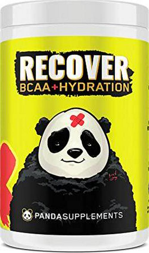 UNDERGROUND BIO LABS Panda SUPPS Recover BCAA + Hydration - 30 Servings, 5G BCAA 2:1:1, 1G L-Tyrosine, Coconut Water Powder, L-Glutamine, STIM-Free, Superior Taste and Absorption (Melon Ball)