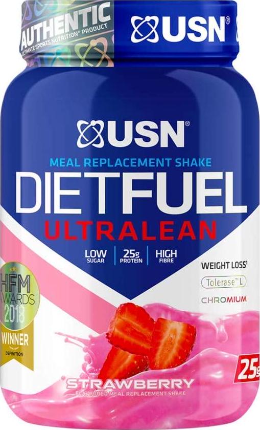 USN Diet Fuel Strawberry UltraLean 1 kg: Weight Control and Meal Replacement Powder