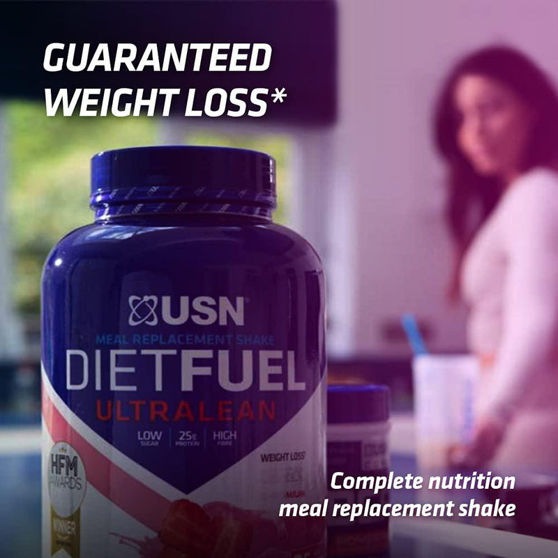 USN Diet Fuel Vanilla UltraLean 1 kg, Diet Protein Powders, Weight Control and Meal Replacement Shake Powder