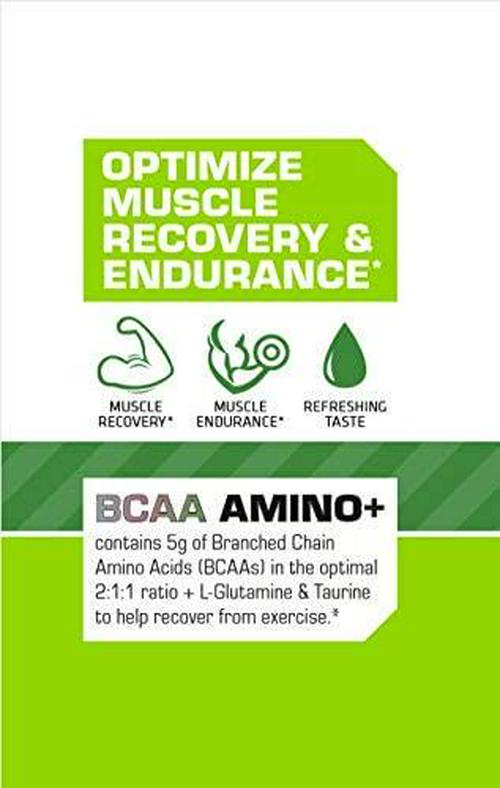 USN Supplements BCAA Amino + Supplement, Green Apple, 11.60 Oz