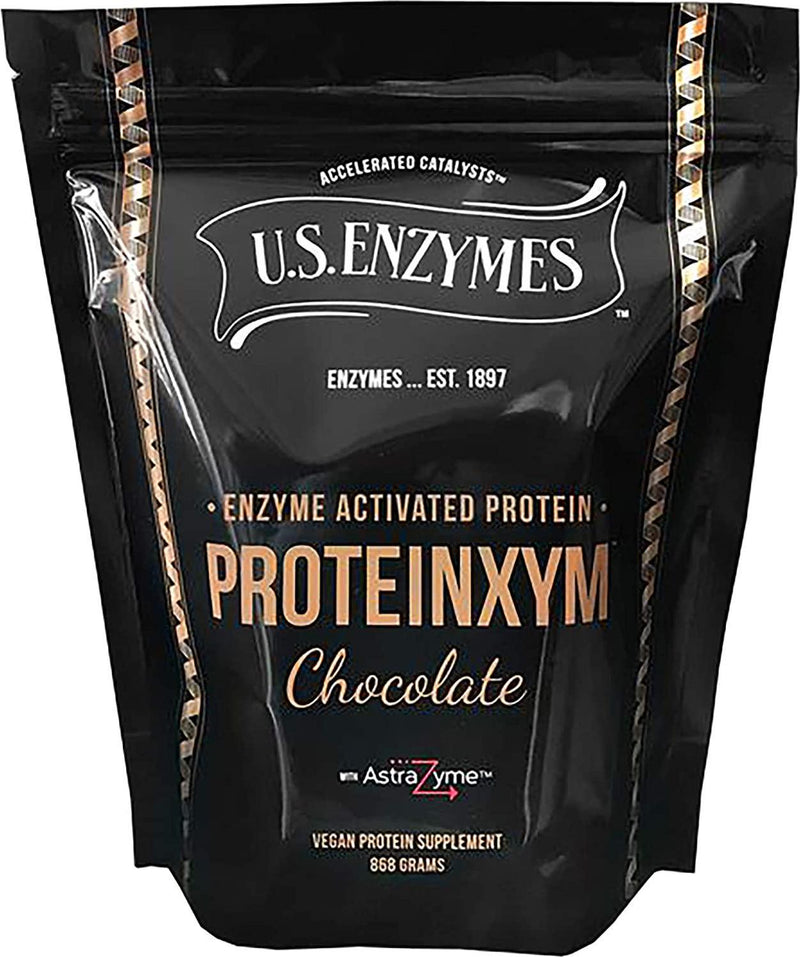 US Proteinxym Chocolate 868 Grams 31 Serv. Vegan Protein Powder Enzymes