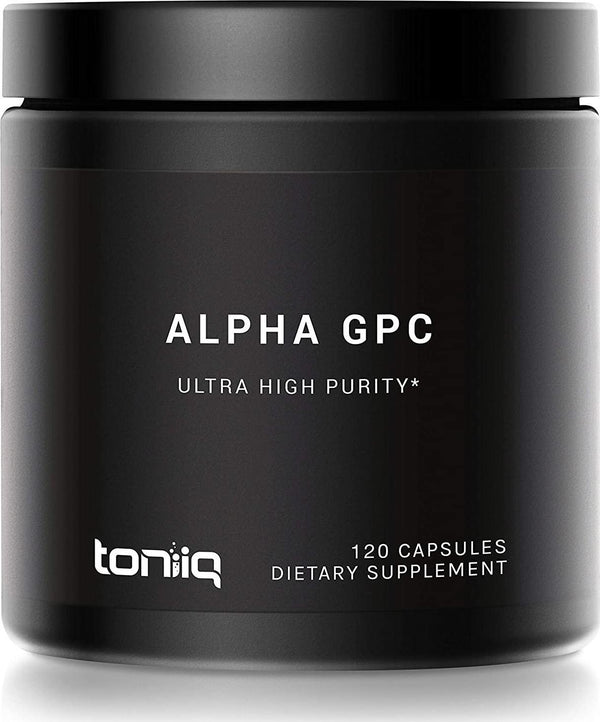 Ultra High Purity Alpha GPC Capsules - 600mg Concentrated Formula - 99%+ Pharmaceutical Grade for Enhanced Absorption - Naturally Supports Brain Function - 120 Capsules Alpha GPC Supplement