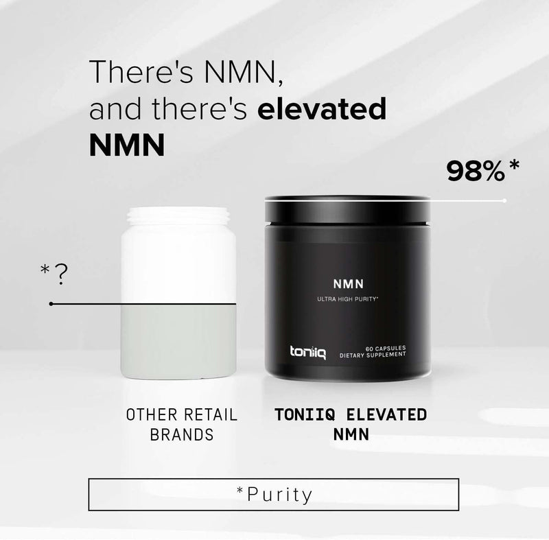 Ultra High Purity Stabilized NMN Capsules - 99.7% Highly Purified for Increased Bioavailability - 300mg - Naturally Boost NAD+ Levels - 60 Capsules NMN Nicotinamide Mononucleotide Supplement