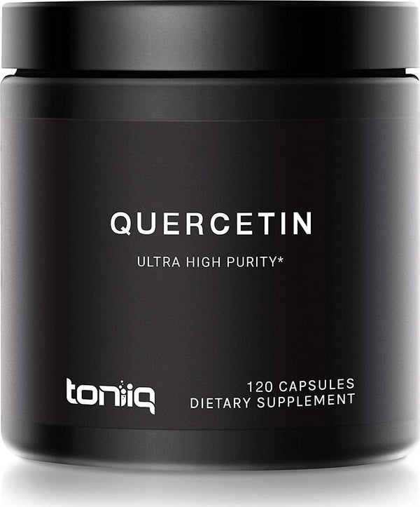 Ultra High Strength Quercetin Capsules - 95% Standardized Purity - The Highest Purity Quercetin Available - 1000mg - 120 Veggie Capsules