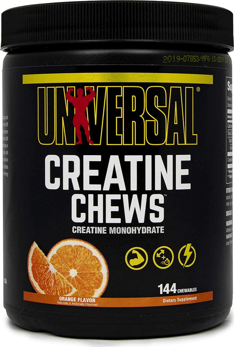 Universal Nutrition Creatine Chews - 5g of Creatine Monohydrate in Each Serving Delicious Wafers - 36 Servings - Orange, 0.17 Ounce (Pack of 1)