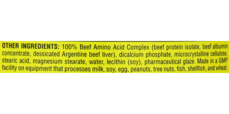 Universal Nutrition - 100% Beef Aminos -3g of Beef Protein Isolate for Recovery and Growth - 200 Tabs