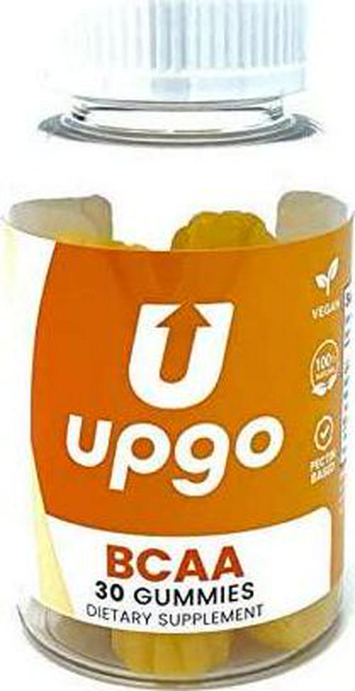 UpGo Supplements BCAA Gummies Amino Acid Supplement, 30 Count