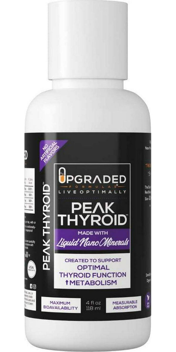 Upgraded Thyroid and Immune Support - Zinc, Selenium, Iodine and Copper | Keto + Vegan Liquid Nano Mineral Superior Absorption Supplement | Natural Detox, Brain Fog, Metabolism Support | 60 Servings
