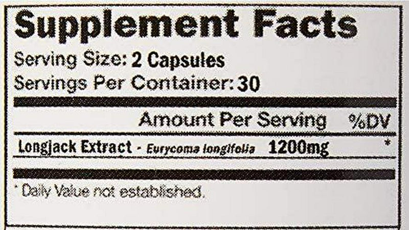 VH Nutrition | Tongkat Ali | 1200mg Longjack Supplement | 200:1 Eurycoma longifolia Extract for Men | 30 Day Supply