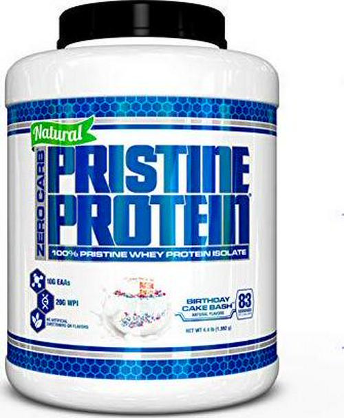 VPX Zero Carb Pristine Protein 100% Whey Protein Isolate Birthday Cake Bash, 4 Lbs.