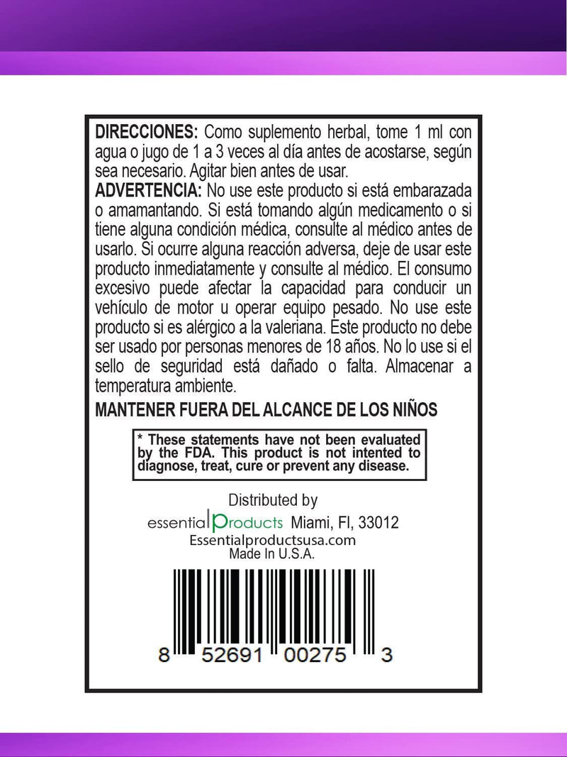 Valerian Root Extract Drops | 2 fl oz | Sugar Free, Alcohol Free, Non- GMO Gluten Free Liquid 2 Pack