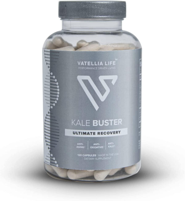 Vatellia Life's Kale Buster - Vitamin K2 Anti-Oxidative Anti-Kale, 60 Day Supply, 120 Count Health Supplement for Men and Women, Gluten Free, Made in The USA