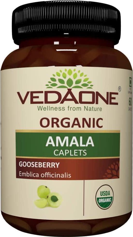Vedaone USDA Organic Amala 750mg 60 Caplets Strengthens The Immune System