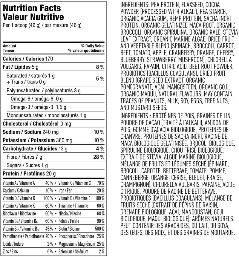 Vega One All-In-One Nutritional Shake Chocolate (19 Servings) - Plant Based Vegan Protein Powder, Non Dairy, Gluten Free, Non GMO, 30.9 Ounce (Pack of 1)