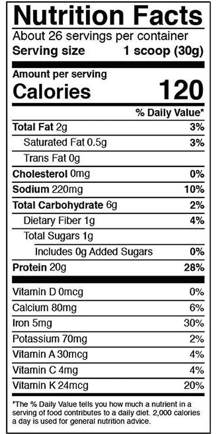 Vega Protein and Greens, Vanilla, 1.67 lb, 25 Servings