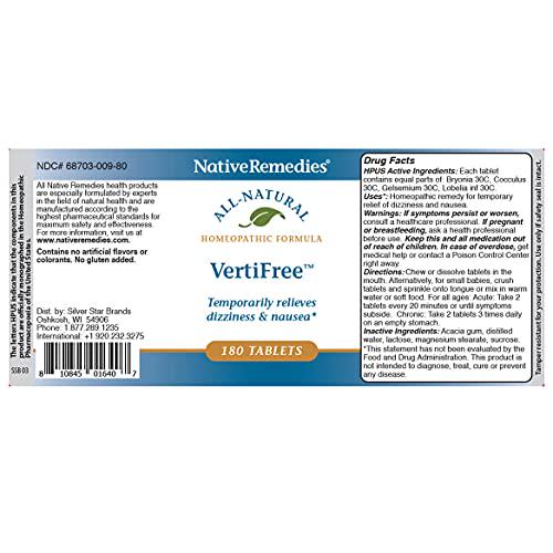 VertiFree Temporarily Relieves Dizziness and Supports Inner Ear Balance
