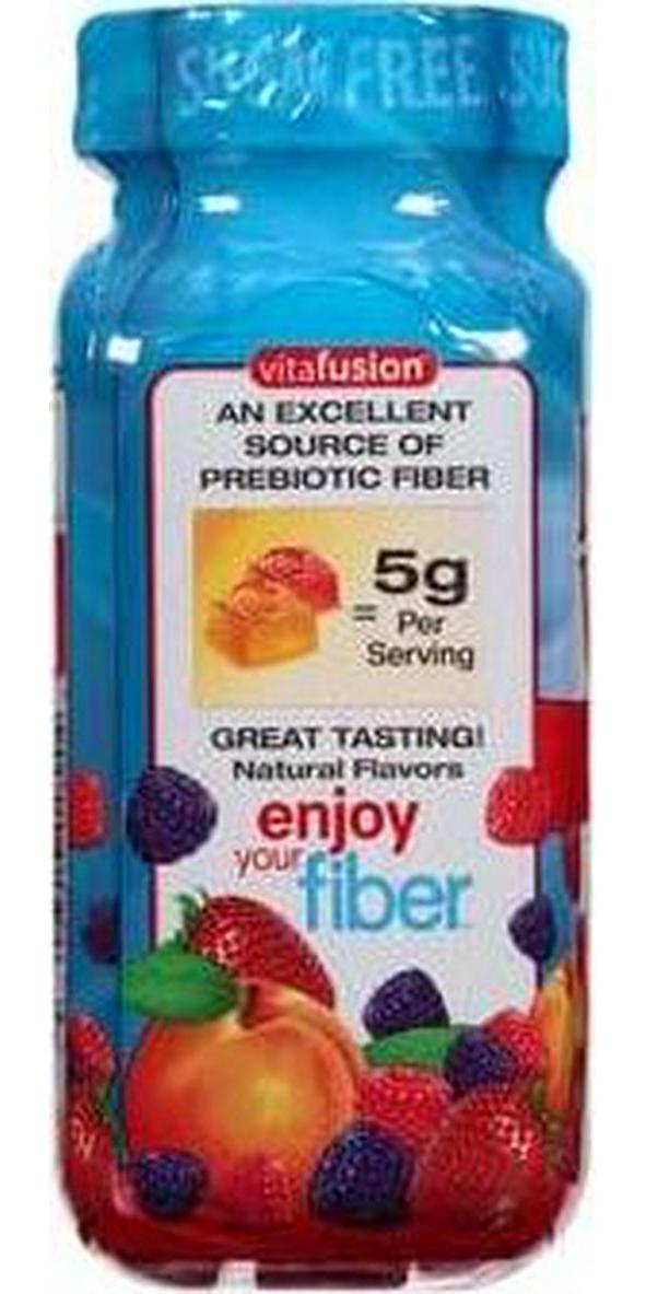 VitaFusion, Fiber Well Gummies, Fiber Supplement, Assorted Flavors - 90 gummies, Pack of 3