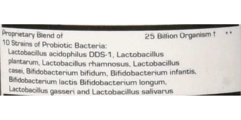 Vita Essentials Probiotic 25 Bil 10 Strains Veggie Capsules, 60 Count