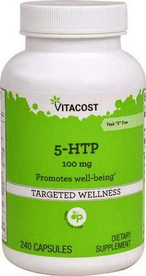 Vitacost 5-HTP - 100 mg - 240 Capsules
