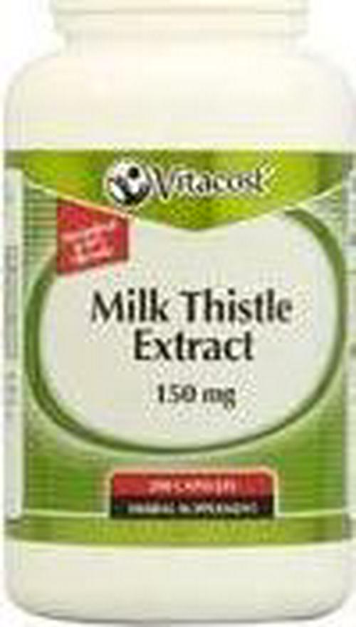 Vitacost Milk Thistle Extract - Standardized - 150 mg - 200 Capsules