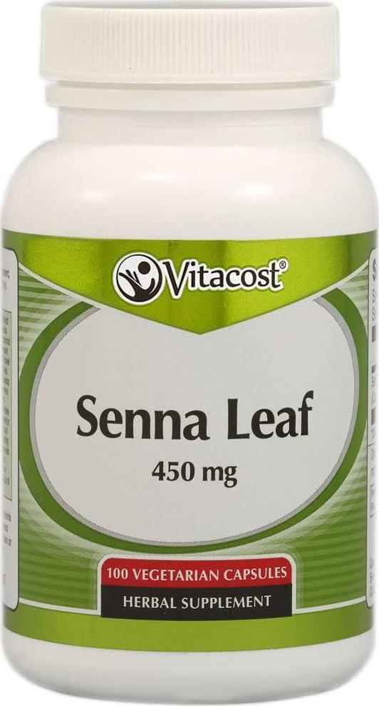 Vitacost Senna Leaf - 450 mg - 100 Vegetarian Capsules