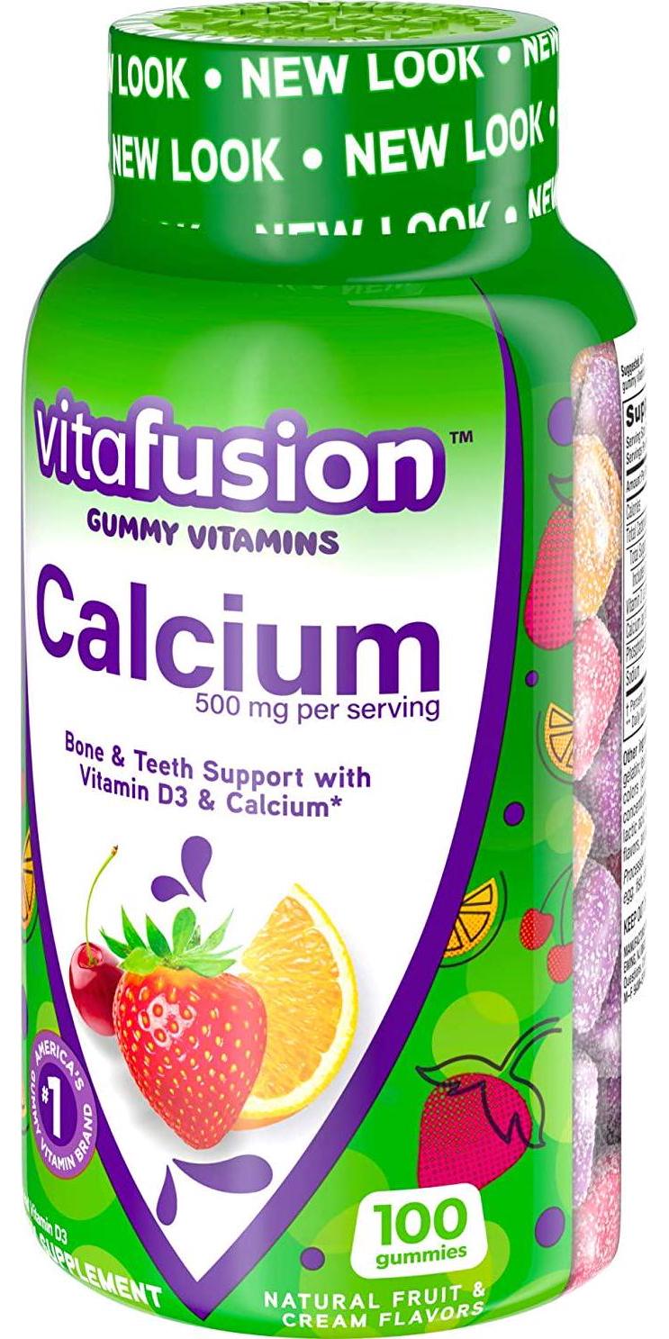 Vitafusion Calcium, Gummy Vitamins For Adults, 500 mg, 100-Count