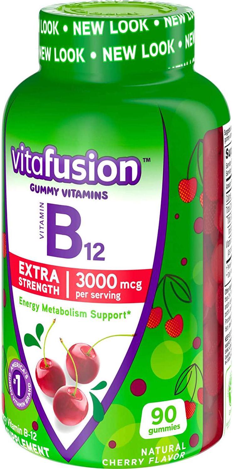 Vitafusion Extra Strength B12 Gummies, 90 Count