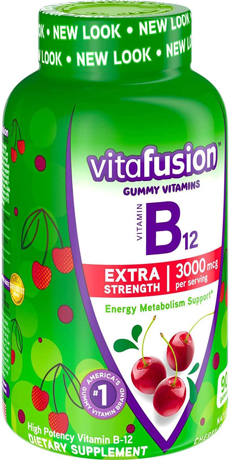 Vitafusion Extra Strength B12 Gummies, 90 Count