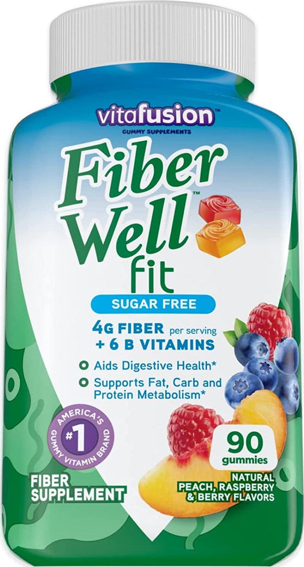 Vitafusion Fiber Well Fit Gummies Supplement, 90 Count (Packaging May Vary)