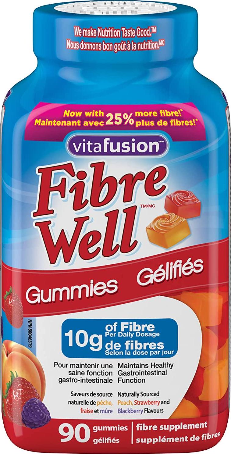 Vitafusion Fibre Well Fibre Supplement Gummies, 90 Gummies