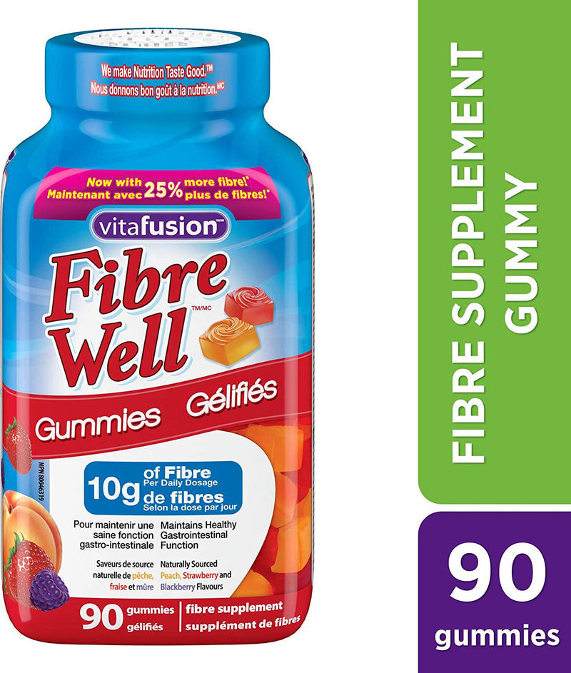 Vitafusion Fibre Well Fibre Supplement Gummies, 90 Gummies