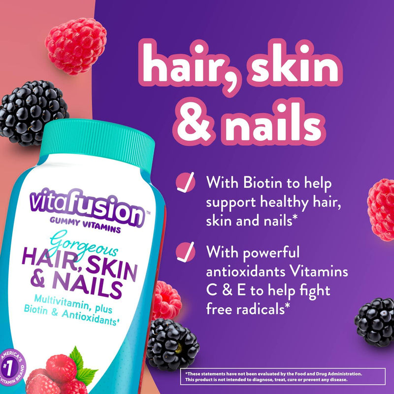 Vitafusion Gorgeous Hair, Skin and Nails Multivitamin, 135 Count