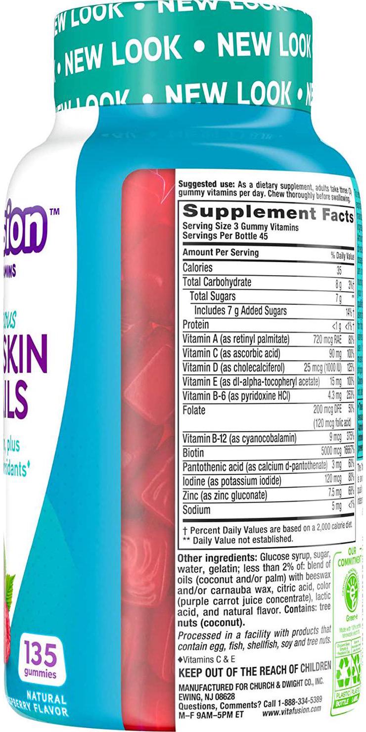 Vitafusion Gorgeous Hair, Skin and Nails Multivitamin, 135 Count