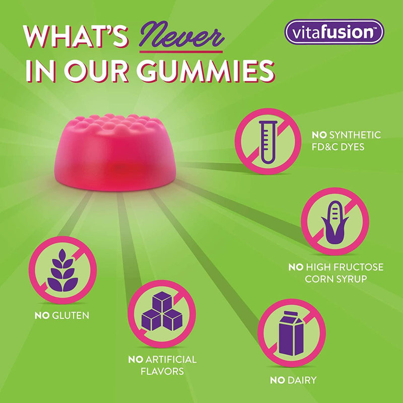 Vitafusion Men's Gummy Vitamins, Fruit, 70 Count