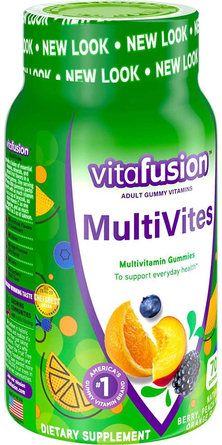Vitafusion Multivites Gummy Vitamins, 70 Count (Pack of 3)