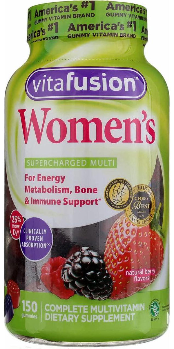 Vitafusion, Women&#039;s Gummies, Mixed Berries - 150 gummies, Pack of 4