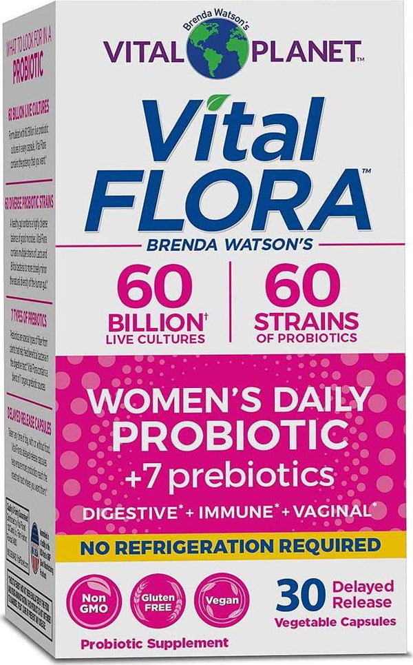 Vital Flora 60 Billion 60 Strain, Womens Vital Flora 30 VCaps