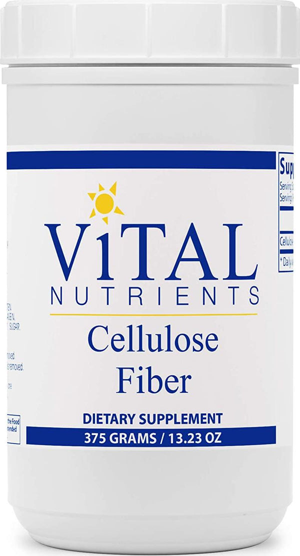 Vital Nutrients - Cellulose Fiber - Supports Normal Daily Bowel Function - Insoluble Fiber for Digestion Aid - Fiber Supplement - Vegetarian - 375 Grams