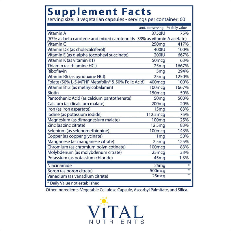Vital Nutrients - PreNatal Multi-Nutrients - Women&